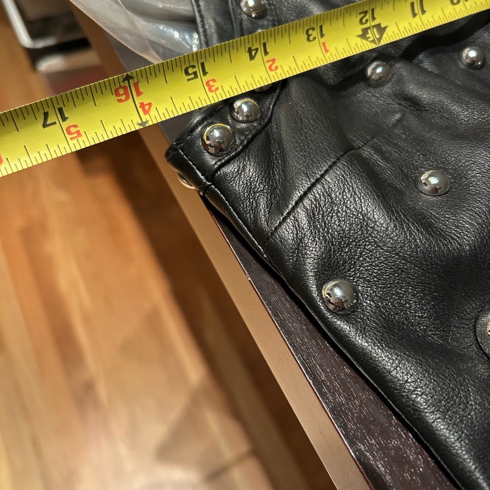 Michael Kors Leather Dome Studded Dress - Picture 8 of 8